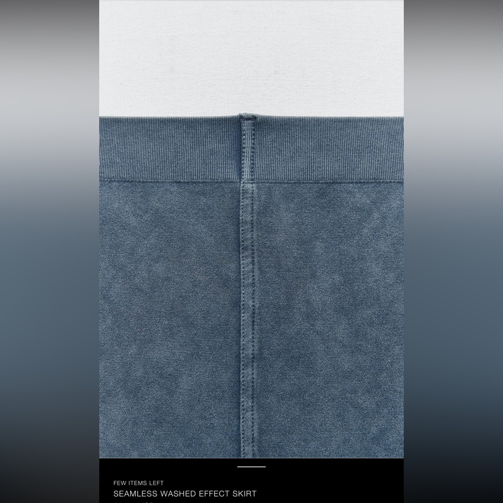 Zara midi soft stretch “denim” skirt. So comfortable!!